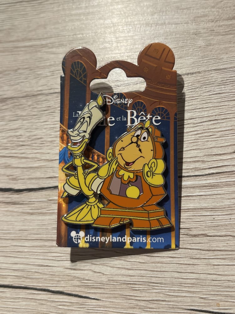 Disneyland Paris Lumiere Cogsworth Pin view 1