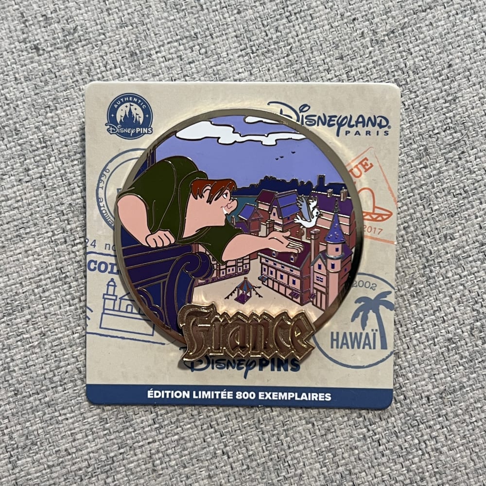 Disneyland Paris Limited Edition 'Voyage' Travel Around The World Series Quasimodo Pin view 1