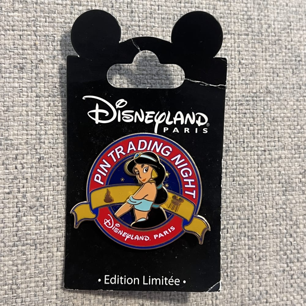 Disneyland Paris Limited Edition Pin Trading Night Princess Jasmine Pin view 1