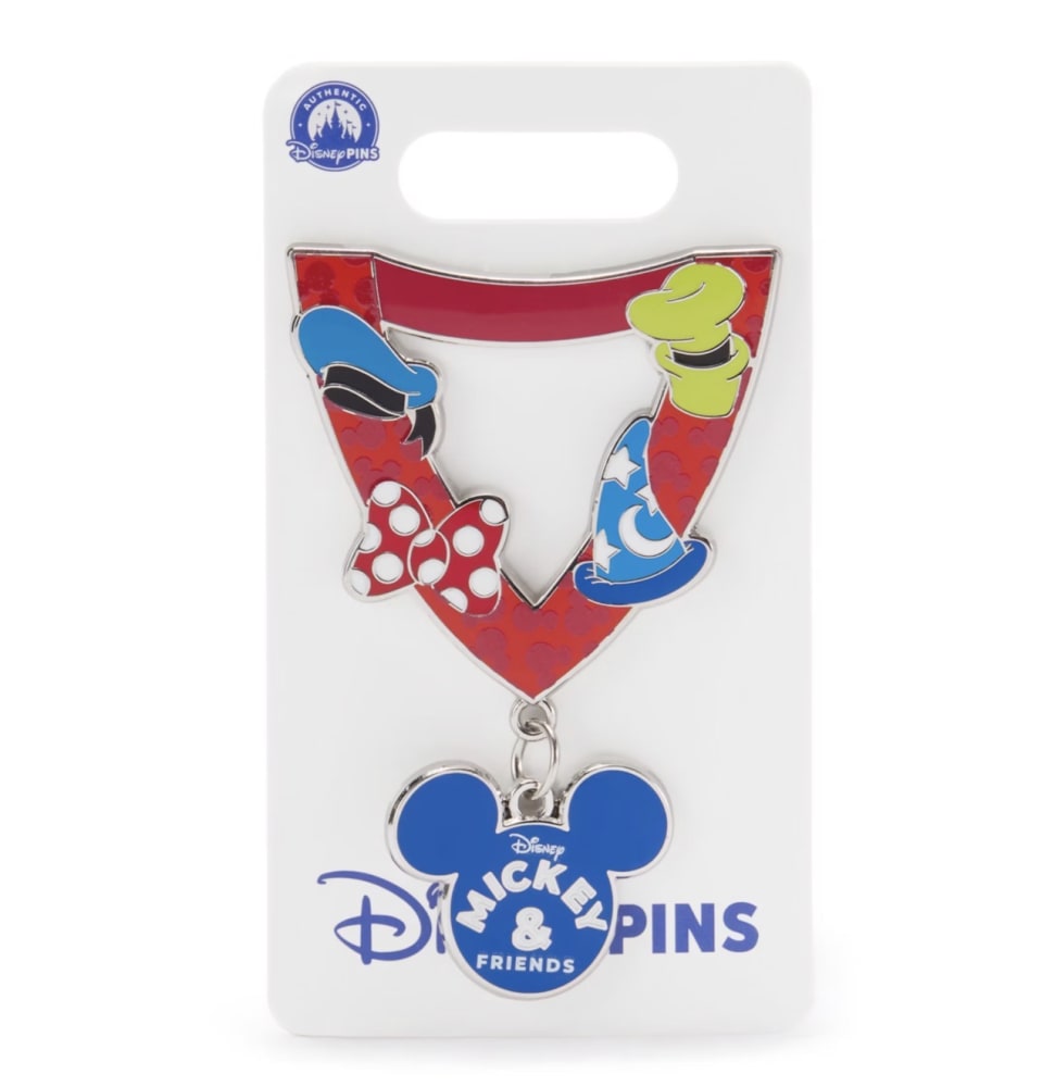 Disney Store Pin Trading Lanyard Fantasia Sorcerer Mickey Pin view 1