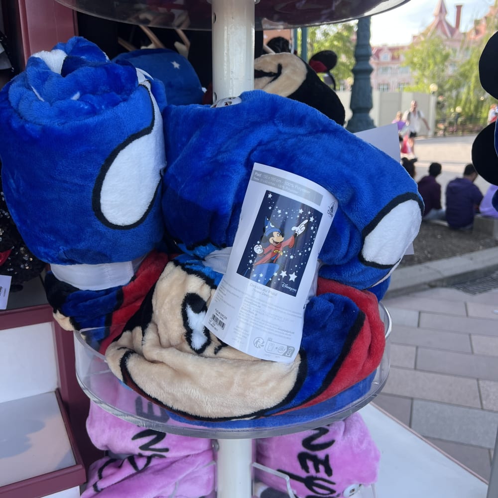 Disneyland Paris 130cm x 160cm Sorcerer Mickey Fantasia Throw Blanket view 1
