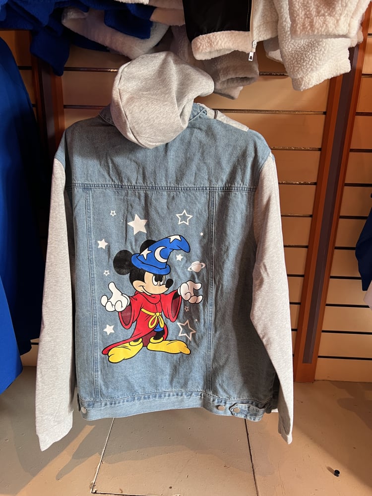 Disneyland Paris Fantasia Sorcerer Mickey Denim Jacket view 1