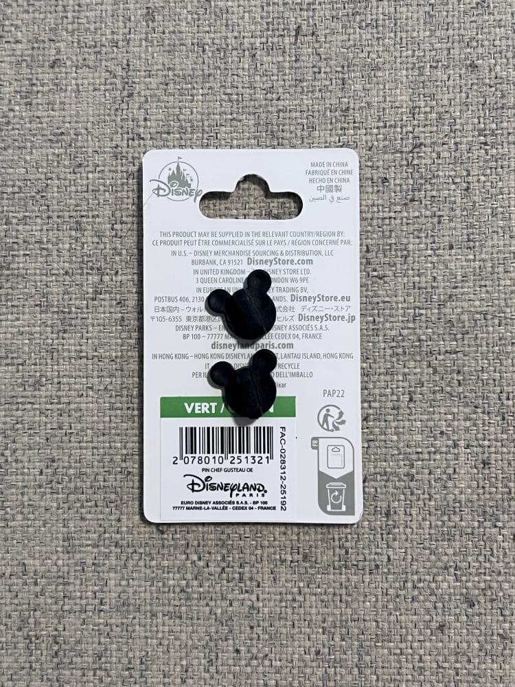 Disneyland Paris Ratatouille Chef Gusteau 4 Star Pin view 2