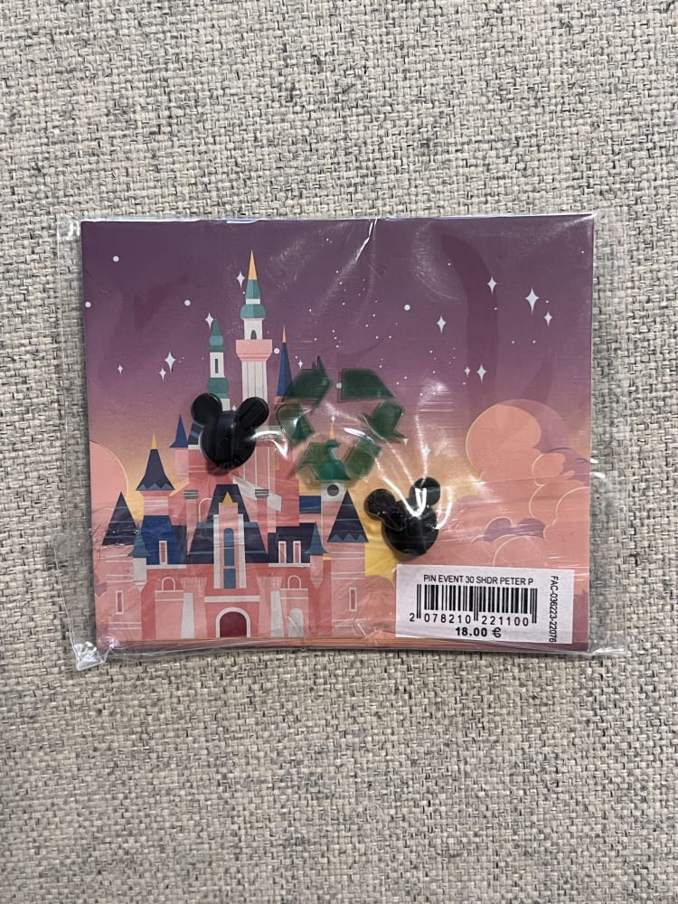 Disneyland Paris Limited Edition Shanghai Disney Postcard Peter Pan Pin view 2