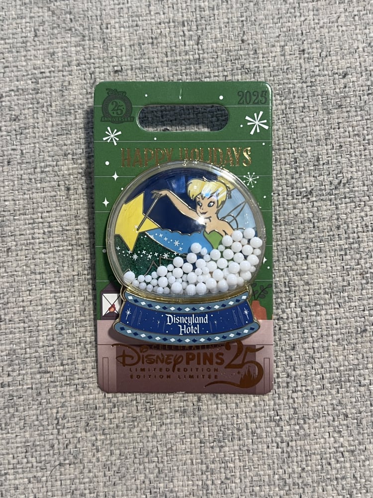 Disneyland Resort Disneyland Hotel Tinkerbell 3D Snowglobe Limited Edition Pin view 1