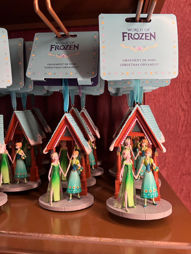 Disneyland Paris World of Frozen Elsa and Ana Balcony Hanging Ornament view 1
