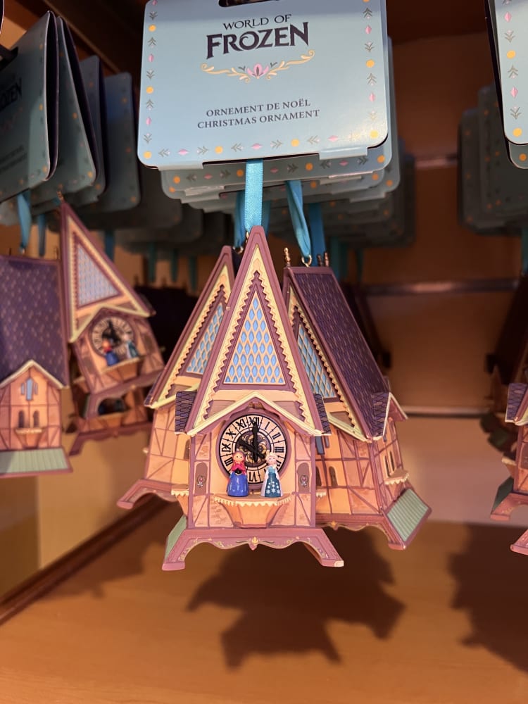 Disneyland Paris World of Frozen Elsa Ana Clock Tower Ornament view 1