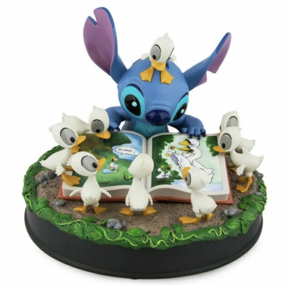 Disneyland Paris Stitch Open Book Birds Figurine view 1