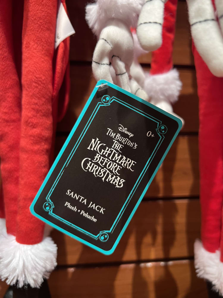 Disneyland Paris Nightmare Before Christmas Santa Jack Plush view 2