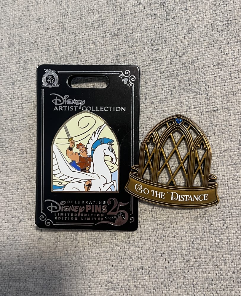 Disney Store Limited Edition Artist Collection Hercules and Pegasus 'Go The Distance' Pin view 2