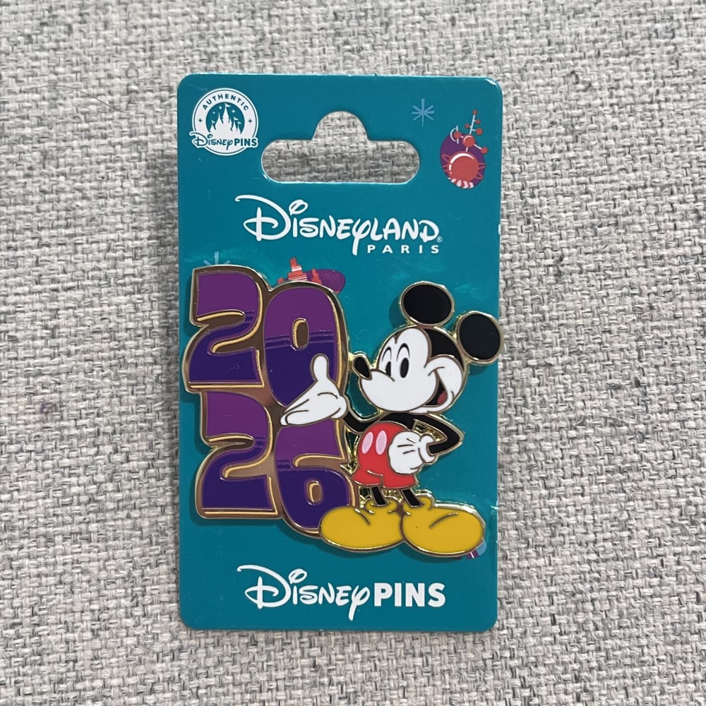 Disneyland Paris 2026 Mickey Mouse Pin view 1