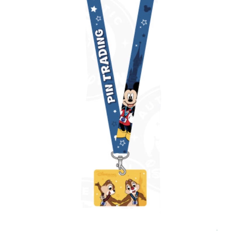 Disneyland Paris Navy Pin Trading Lanyard view 1