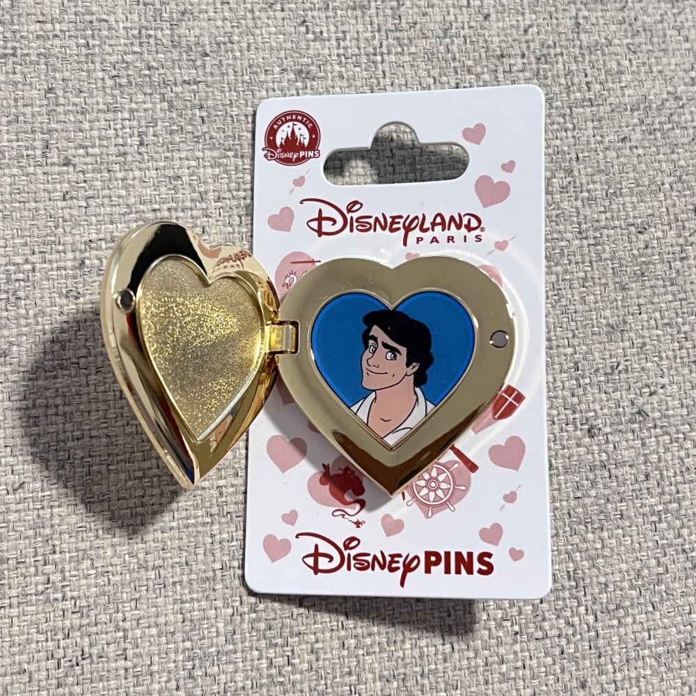 Disneyland Paris Love Heart Hinged Eric Pin view 1