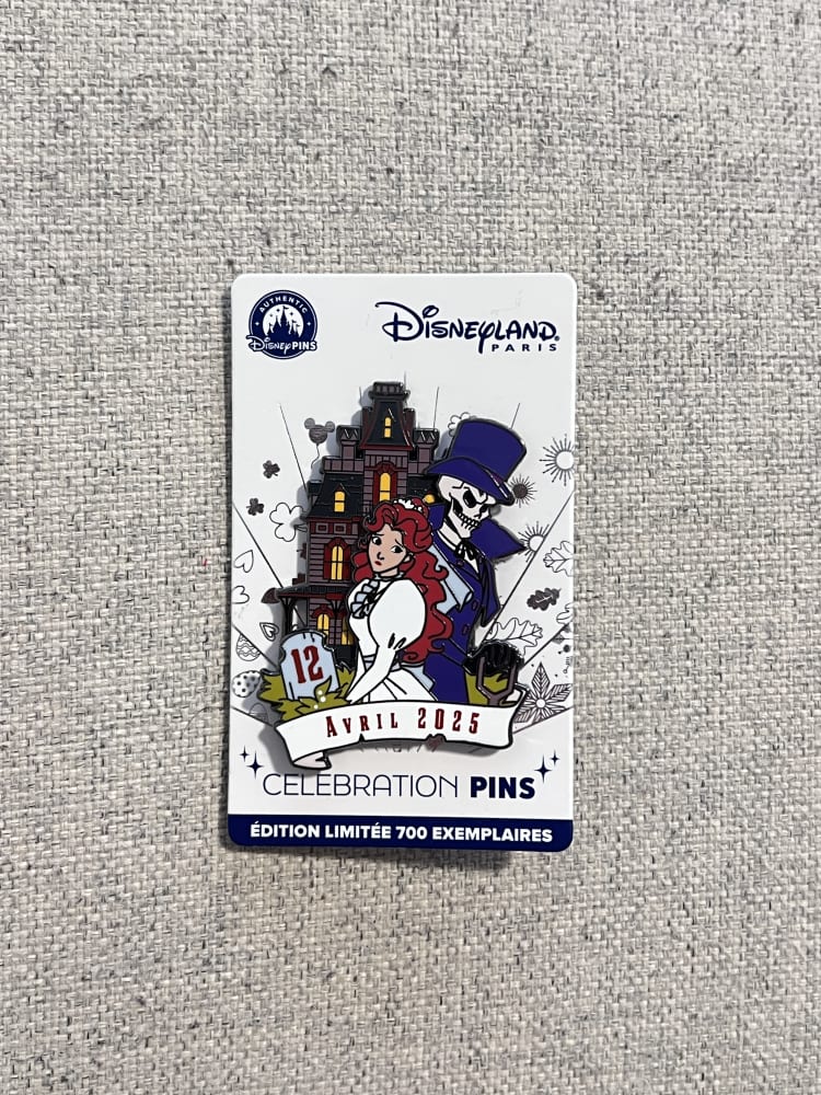 Disneyland Paris Limited Edition 12 Avril Phantom Manor Pin view 1
