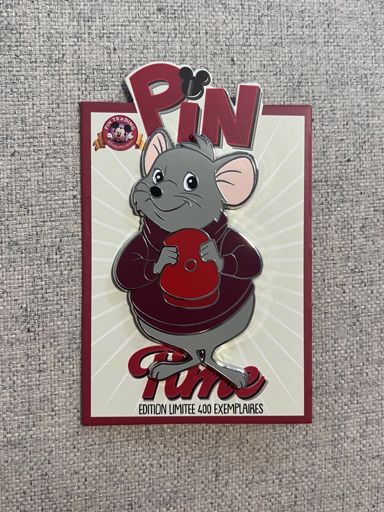 Disneyland Paris Limited Edition Pin Trading Time Rescuers Bernard Pin