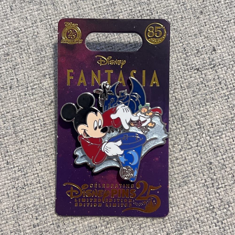 US Limited Edition Fantasia Sorcerer Mickey Magician Hat Pin view 1