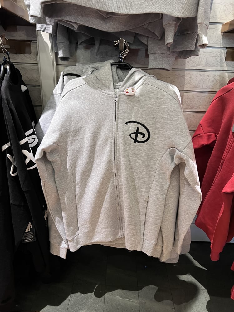 Disneyland Paris Embroidered Logo Grey Full Zip Hoodie view 2