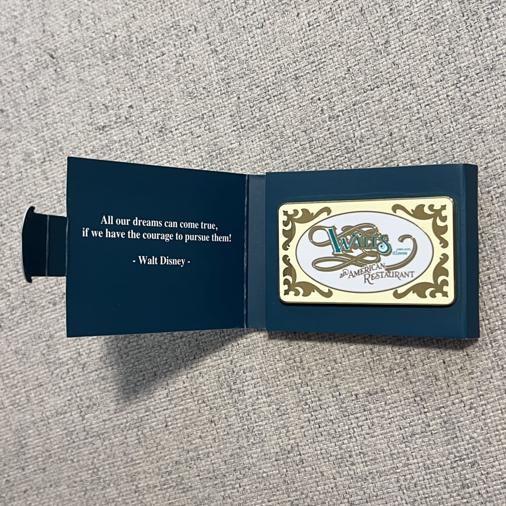 Disneyland Paris Limited Edition Walt's Restaurant Pin view 1