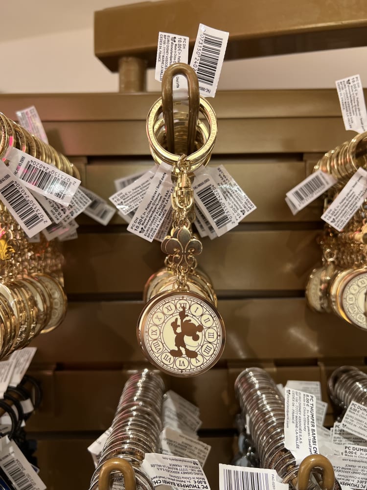 Disneyland Paris Hotel Gold Keyring view 2