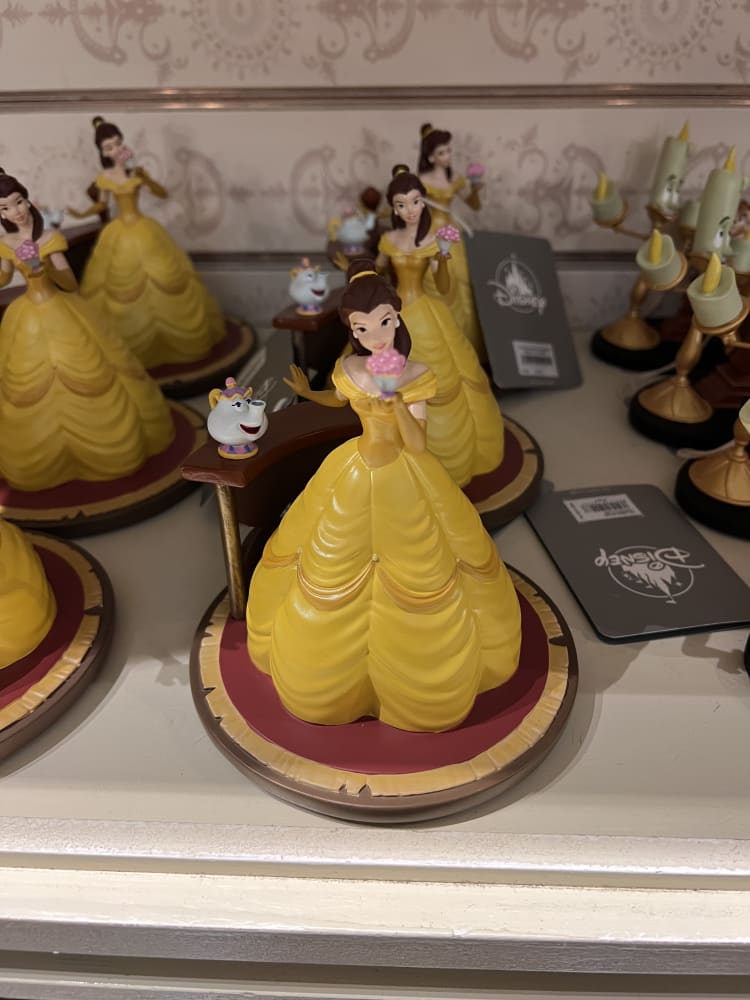 Disneyland Paris Beauty and the Beast Belle Mrs Potts Chip Bubbling Figurine view 1