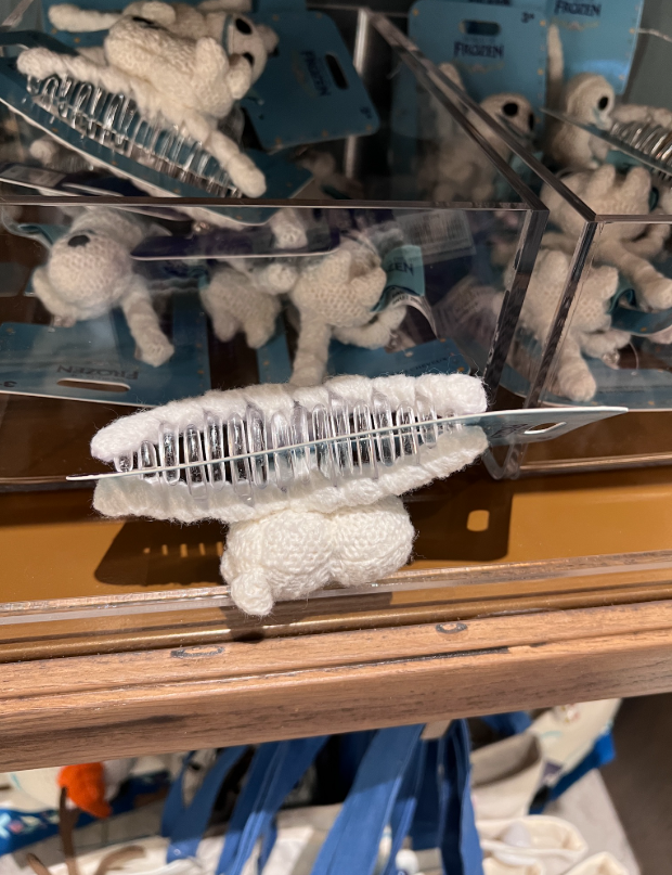 Disneyland Paris World of Frozen Snowgie Plush Crocodile Clip view 2