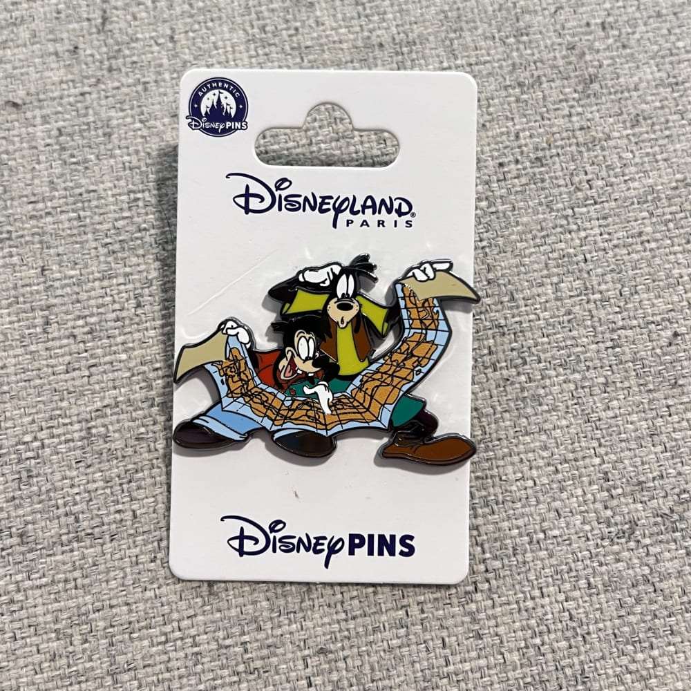 Disneyland Paris Goofy Movie Goofy and Max Map Pin view 1