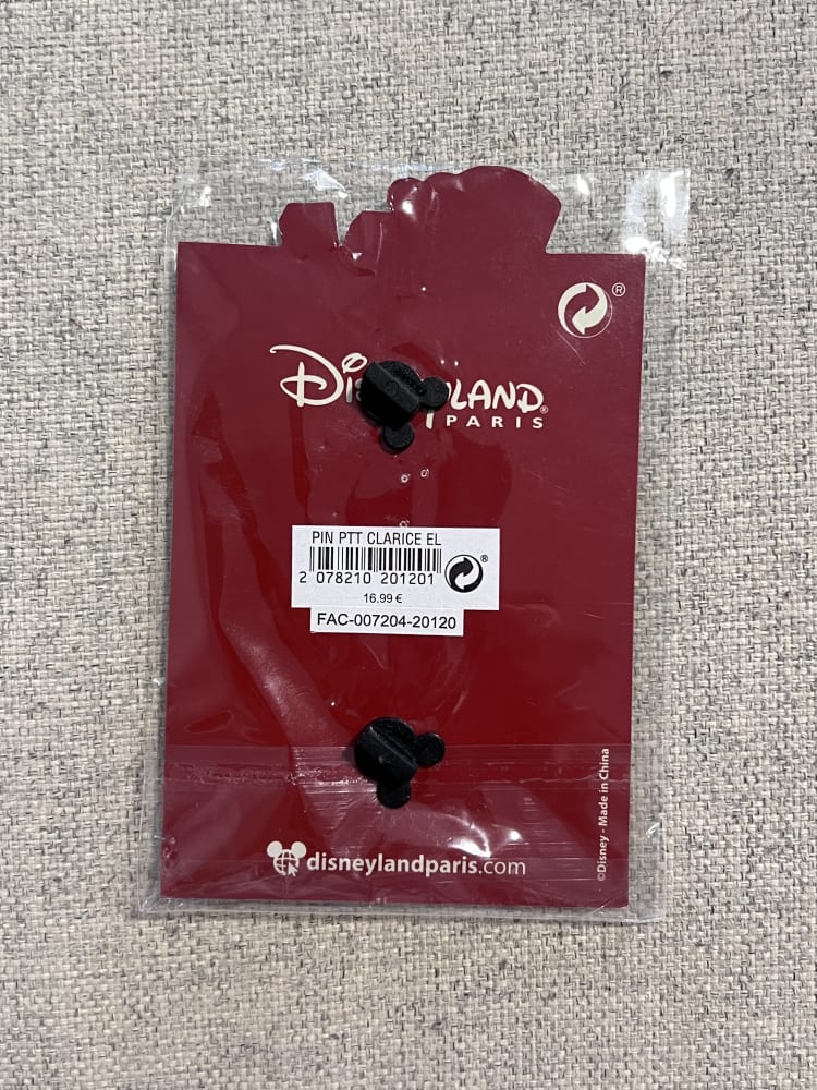 Disneyland Paris Limited Edition Pin Trading Time Clarice Pin view 2