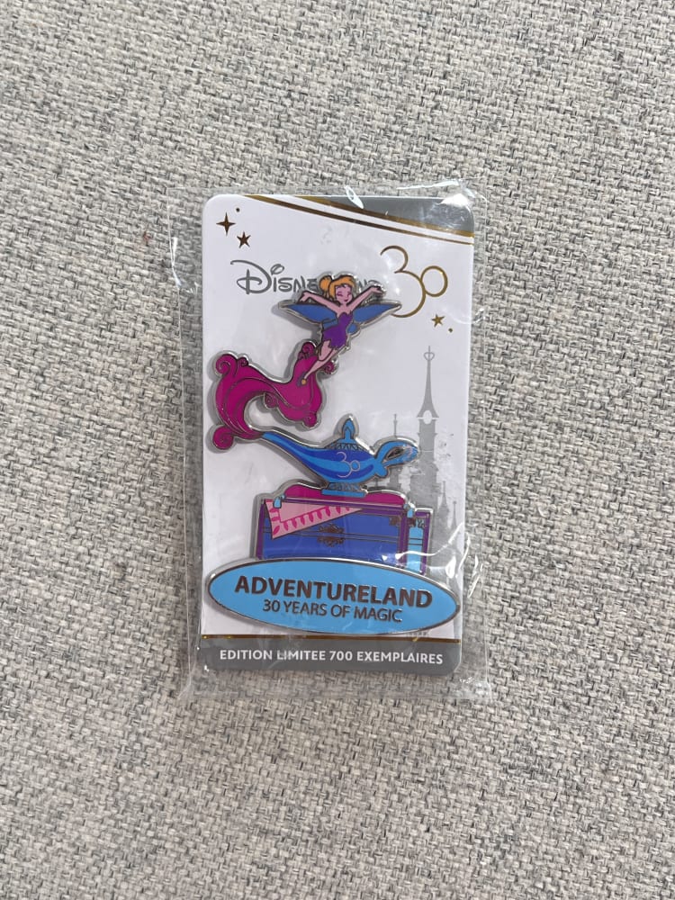 Disneyland Paris Limited Edition 30th Anniversary Adventureland Tinkerbell Pin view 1