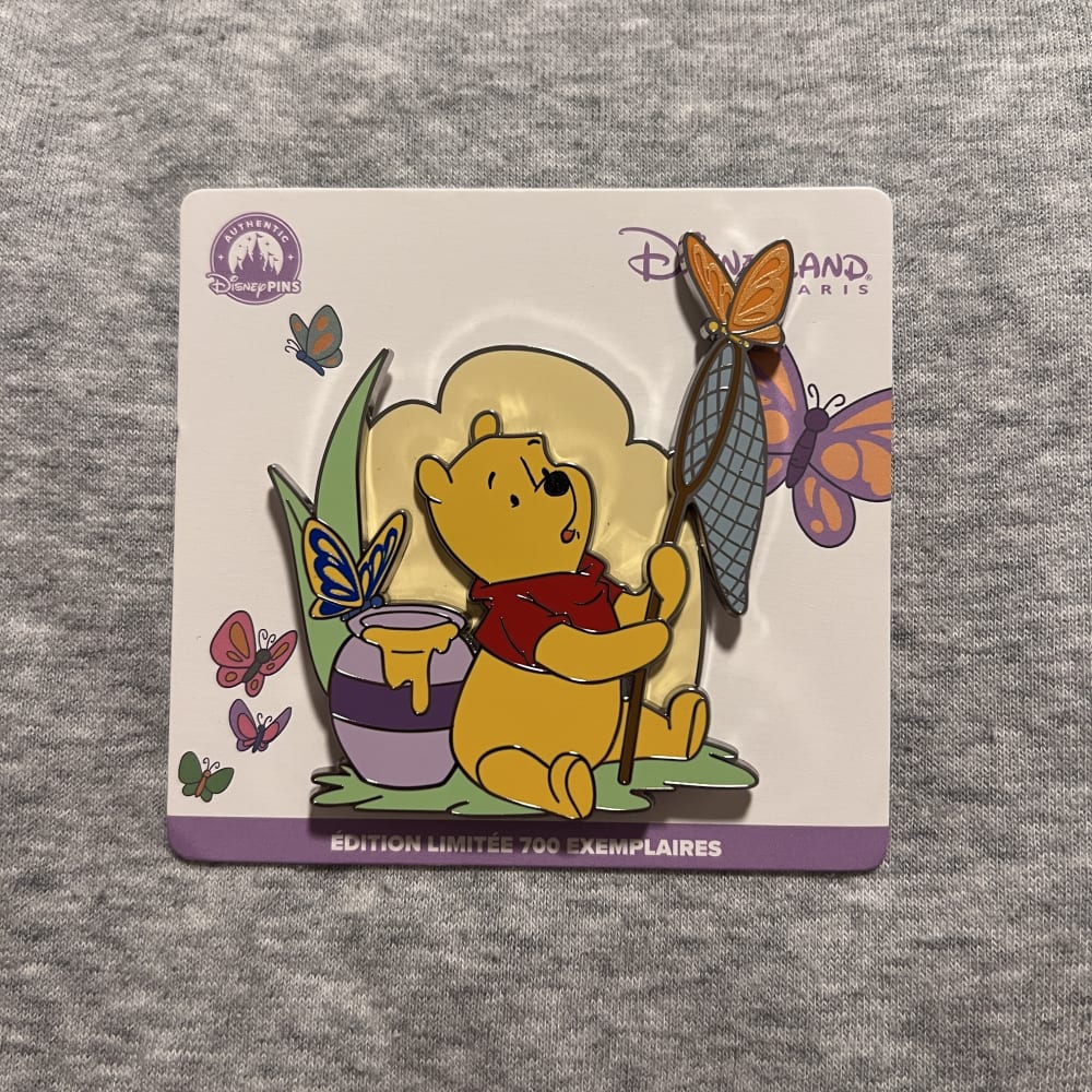 Disneyland Paris Limited Edition Winnie the Pooh Butterflies Pin view 1