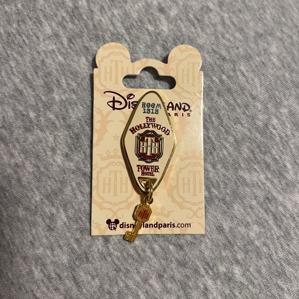 Disneyland Paris Tower of Terror Room Key Pin view 1