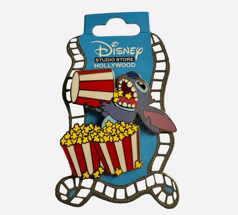 Disney Studio Store Hollywood Stitch Popcorn Bucket Pin view 1