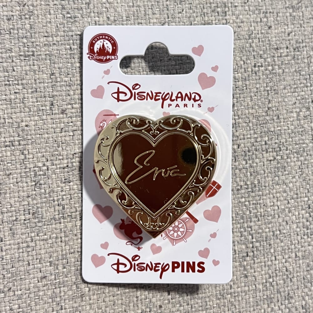 Disneyland Paris Love Heart Hinged Eric Pin view 3