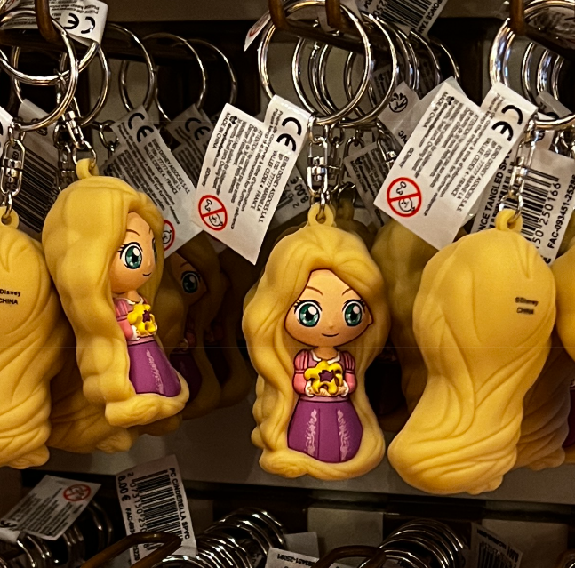 Disneyland Paris Rapunzel 3D Character Model Keyring view 1