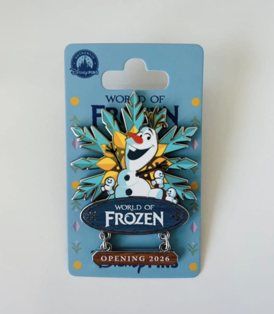 Disneyland Paris Olaf Snowflower Festival Pin view 1