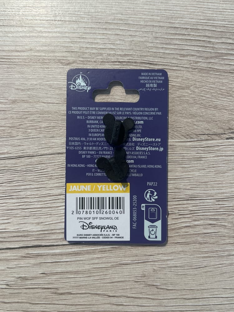 Disneyland Paris World of Frozen Snowgies Snowglobe Pin view 2