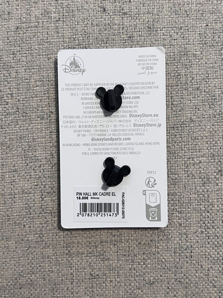 Disneyland Paris Limited Edition Halloween Mickey Stamp Pin view 2
