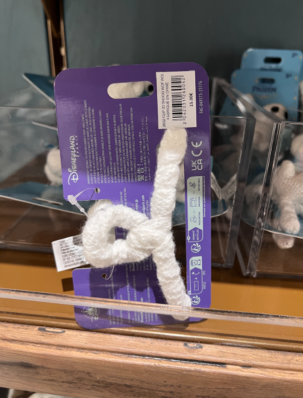 Disneyland Paris World of Frozen Snowgie Plush Crocodile Clip view 3