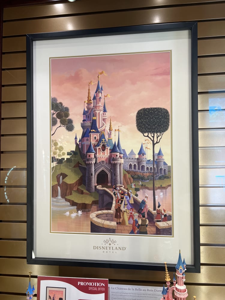 Disneyland Hotel Sleeping Beauty Castle Lobby Artwork view 1