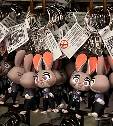 Disneyland Paris Judy Hopps 3D Character Model Keyring view 1