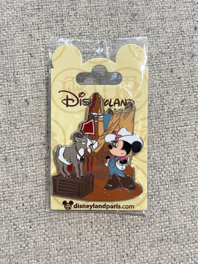 Disneyland Paris Big Thunder Mountain Minnie Mouse Goat Pin view 1