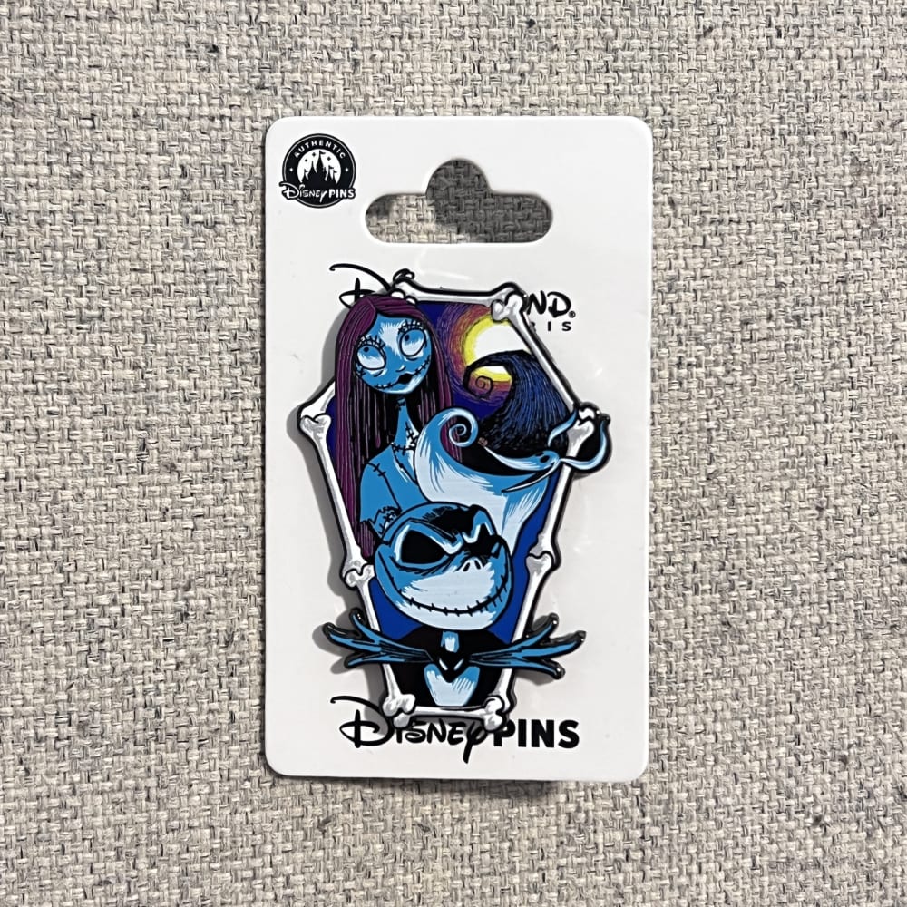 Disneyland Paris Nightmare Before Christmas Sally and Jack Skellington Coffin Pin