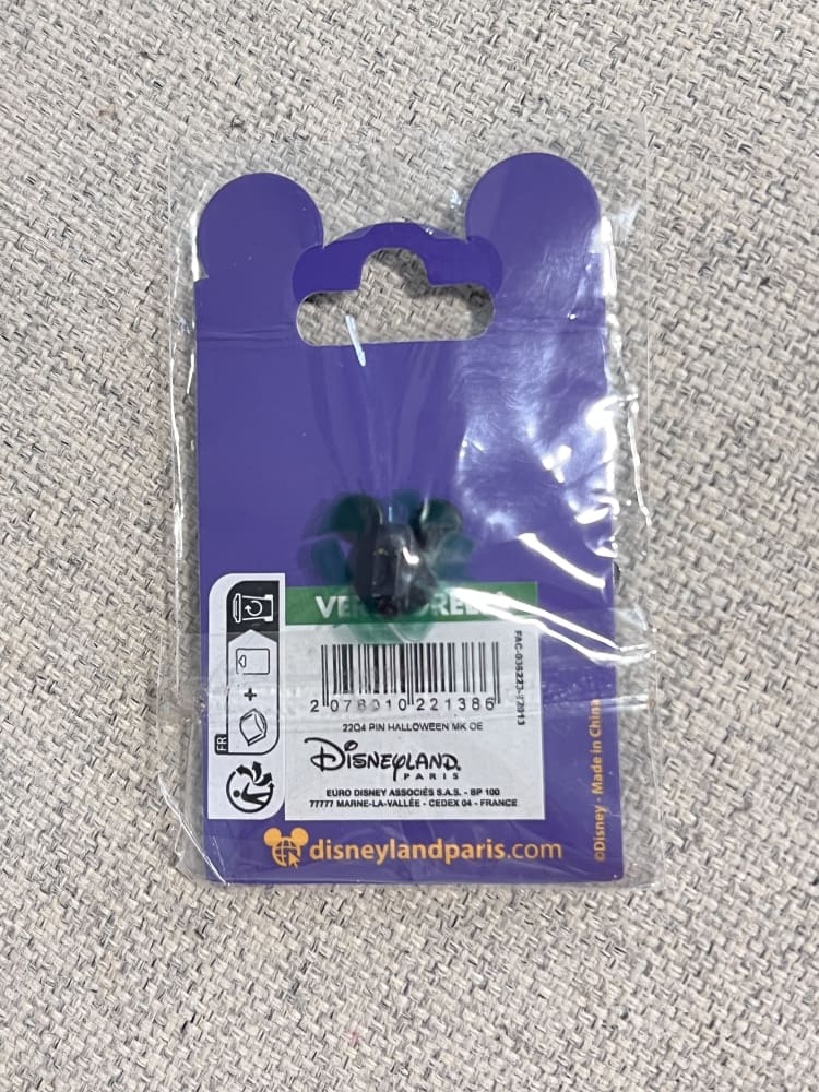 Disneyland Paris Halloween Mickey Pumpkin Pin view 2