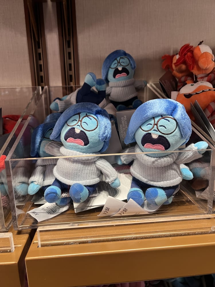 Disneyland Paris Inside Out Sadness Shoulder Pal
