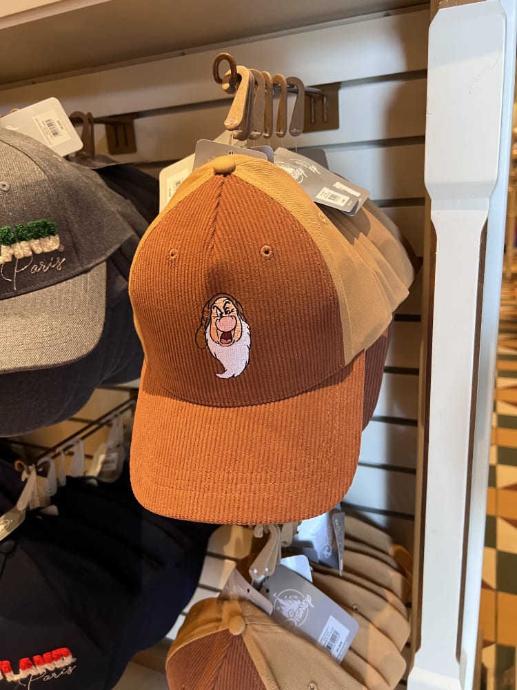 Disneyland Paris Brown Grumpy Embroidered Adults Cap