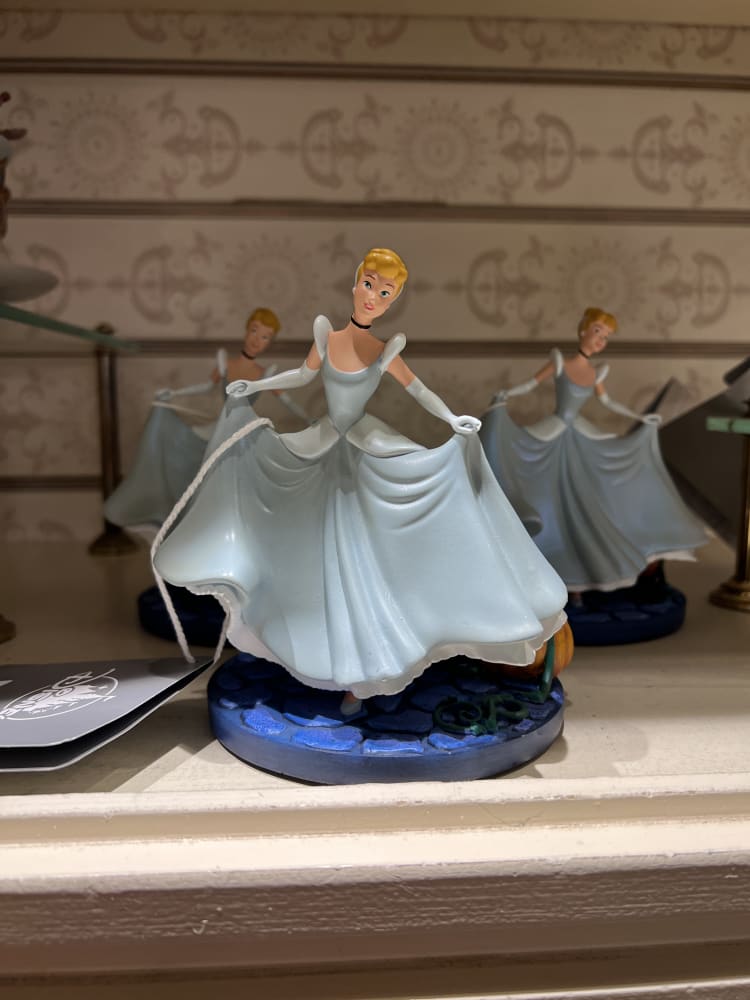 Disneyland Paris Cinderella Blue Dress Pumpkin Figurine view 1