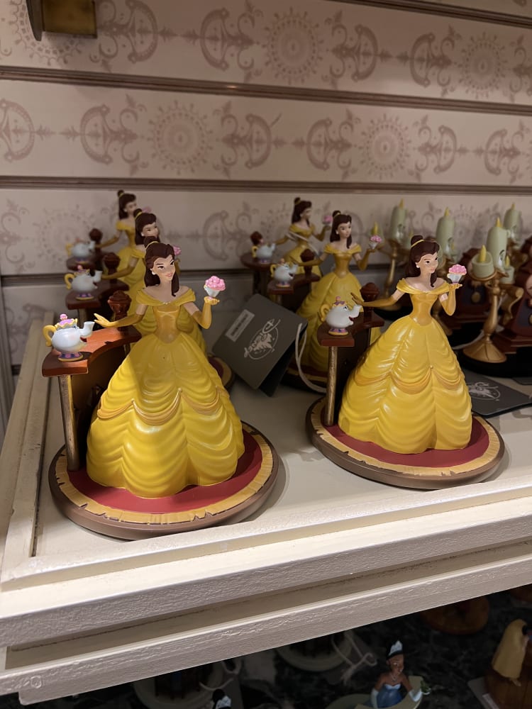 Disneyland Paris Beauty and the Beast Belle Mrs Potts Chip Bubbling Figurine view 2