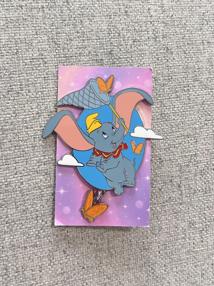 Disneyland Paris Limited Edition 'Papillon' Butterfly Series Dumbo Pin view 1