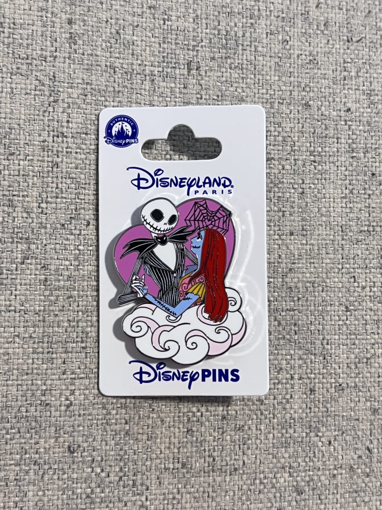 Disneyland Paris Valentine's Day Jack Sally Cloud Pin