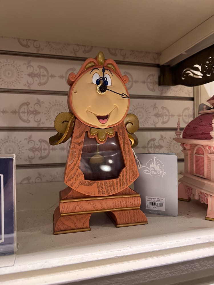 Disneyland Paris Cogsworth Beauty and the Beast Clock Ornament view 1