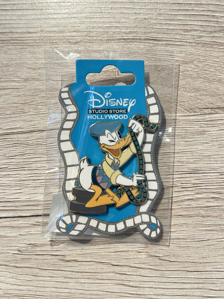 Disney Studio Store Hollywood Donald Duck Director Movie Reel Pin view 1